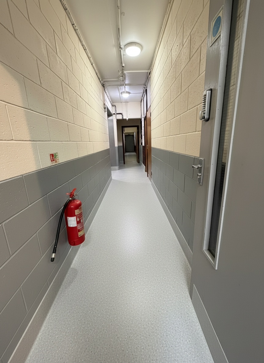 Corridor after - indicative visualisation