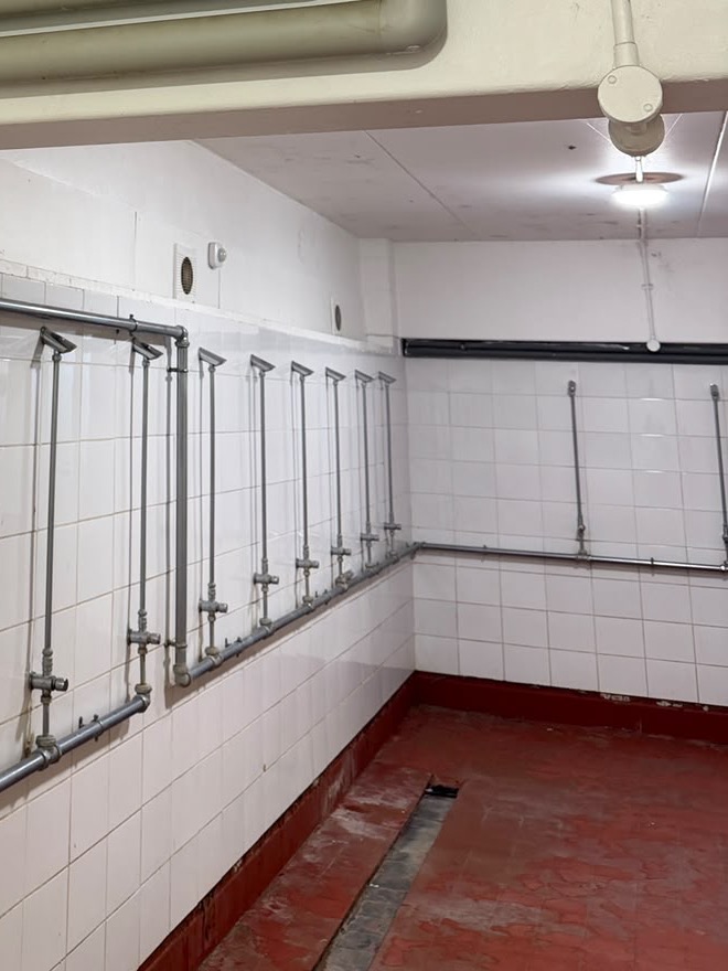 Shower room before